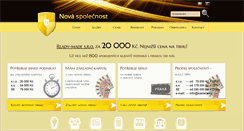 Desktop Screenshot of novaspolecnost.cz